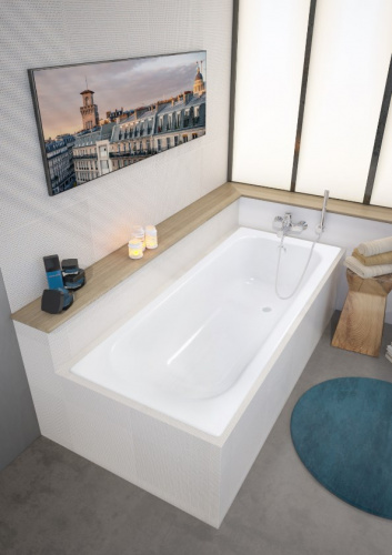 Ванна чугунная Jacob Delafon Catherine E2953, 170х75, с отверстиями фото 4