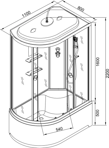 Душевая кабина AvaCan EM 4511 R фото 17