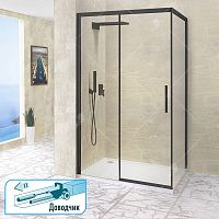 Душевой уголок RGW LE-41B (LE-12B + Z-050-2B) Прозрачное 1400x800