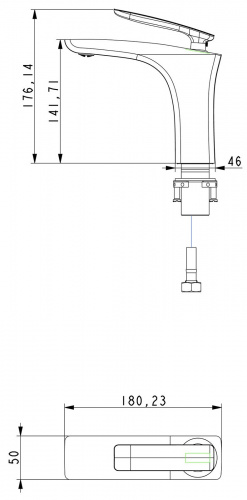 Смеситель для раковины Timo Helmi (4061/00-16F chrome/white) фото 3
