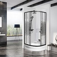 МОНОМАХ Душевой уголок  80х80х180 МЗ BL с поддоном 