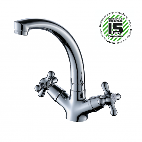 Смеситель для раковины OneLife P03-002cr полимерный фото 3