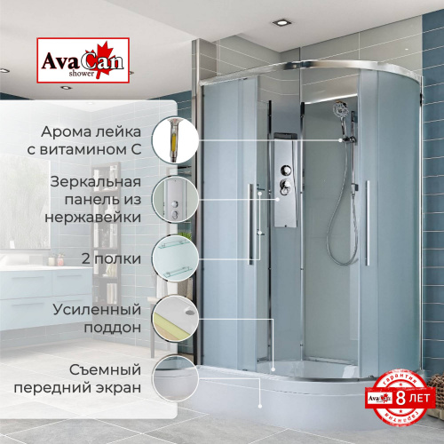 Душевая кабина AvaCan EM3812LN без крыши
