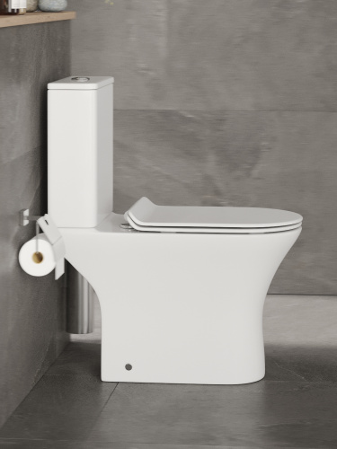 Унитаз-компакт Orange C01-000W безободковый, сиденье с микролифтом фото 17