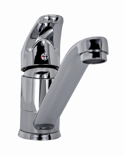 OneLife P01-000cr полимерный смеситель для кухни, хром фото 5