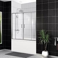 Душевая шторка на ванну BelBagno UNO-VF-2-170/145-C-Cr