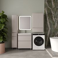 Тумба напольная STYLELINE "Атлантика 70", Люкс Плюс карамель с раковиной Атлантик 70