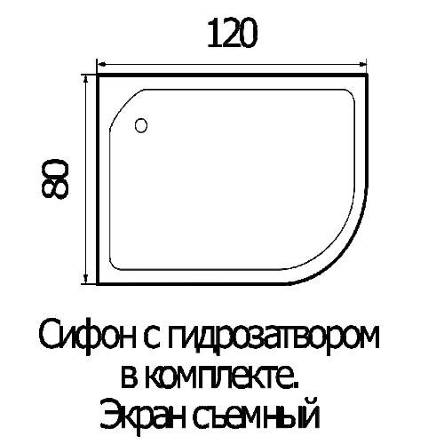 Душевая кабина River NARA 120/80/24 L MT фото 8