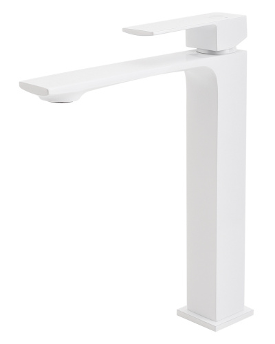 Смеситель для раковины Orange Lutz M04-121w белый фото 5