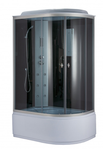 Душевая кабина NiagaraNG-3520-14L (1200х800х2150) высокий поддон(40см) стекло ТОНИРОВАННОЕ 4 места