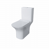 Унитаз Grossman Classic GR-4464S (640*340*790) напольный БЕЗОБОДКОВЫЙ с тонкой крышкой, 2 места