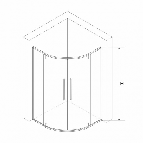 Душевой уголок RGW SV-53B Прозрачное 800x800 фото 4