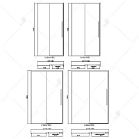 Душевая дверь RGW SV-12B Прозрачное 1500