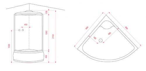 Душевая кабина Arcus AS-103G фото 2