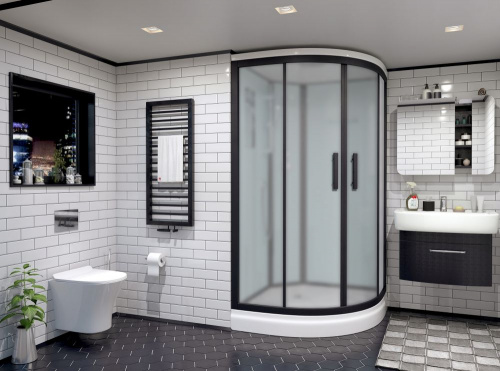 Душевая кабина Timo Standart  Black Fabric T-6601BF фото 2