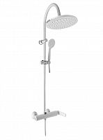 TG182.5/3BC TIGRIS - смеситель для душа, душевой комплект, БЕЛЫЙ ГЛЯНЦЕВЫЙ/ХРОМ RAV Slezak