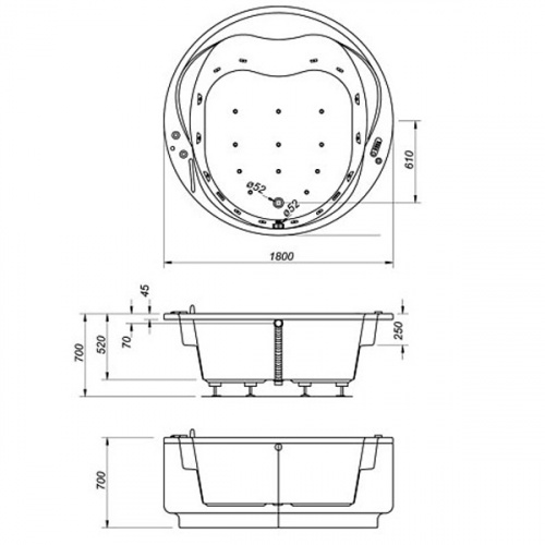 Ванна акриловая Kolpa San Opera 180 фото 3