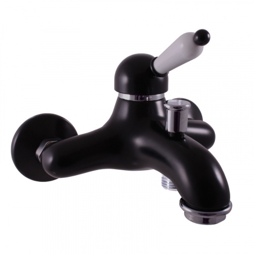 L554.5CMAT LABE - смеситель для ванны, ЧЕРНЫЙ МАТОВЫЙ RAV Slezak