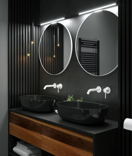 Смеситель для раковины встроенный Timo Saona 2372/16SM белый матовый фото 3