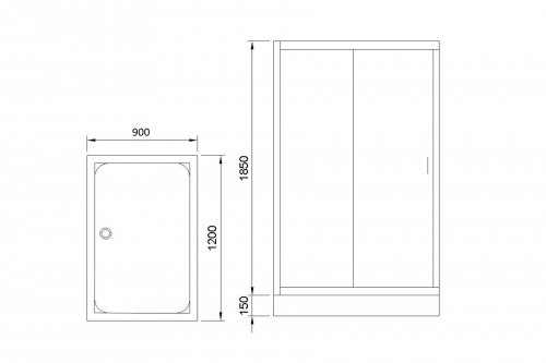 Душевой угол Royal Bath RB 9120HP-C-CH (матовое) фото 2