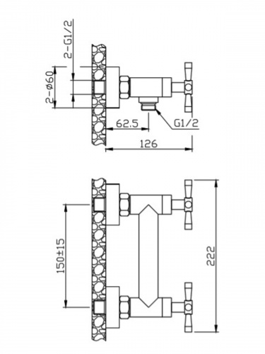 Смеситель для душа Orange Mia M34-200ni никель фото 3