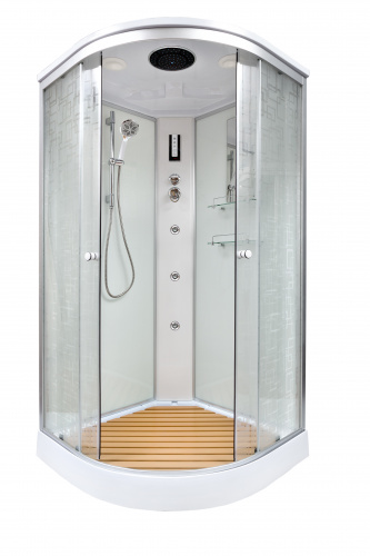 Душевая кабина Deto (DTO)  EM 1590 с электрикой и гидромассажем