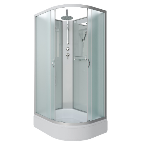 Душевая кабина Niagara NG-33294-14LBKT (1200х900х2100-2400) средний поддон (26см) стекло МАТОВОЕ 4 места фото 2