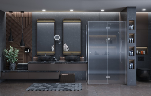 Душевое ограждение Ambassador Diamond 12011108R (1200x900x2000), 1 место фото 3