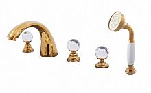 BRILLIANCE169.5PZ BRILLIANCE - смеситель для ванной, 5 отверстий ЦВЕТ ЗОЛОТО RAV Slezak