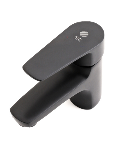 Смеситель для раковины Orange Loop M26-021b черный фото 6