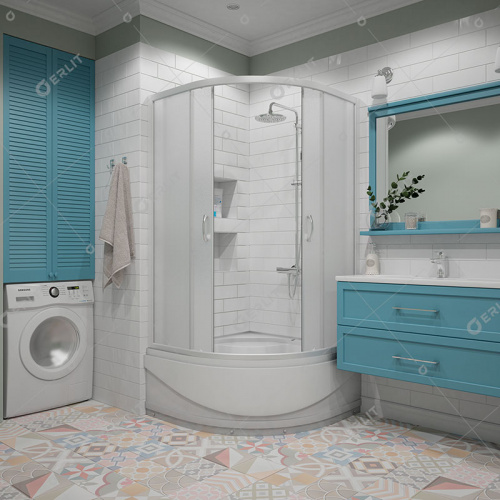 Душевой уголок Erlit Comfort ER0508T-C3 (80x80x195 см) фото 5