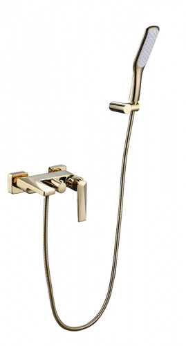 смеситель для ванны с душ.гарнитуром золото
