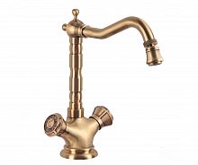 Смеситель кухонный + поворотный аэратор Bronze de Luxe ROYAL (10105K/1)