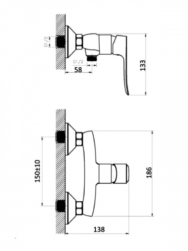 Смеситель для душа Agger Nice A2520000 фото 2