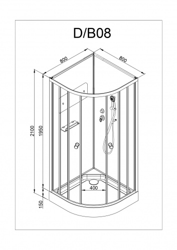 Душевая кабина AvaCan D08 фото 25