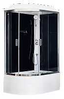 Душевая кабина Royal Bath  RB 8120BK5-BT-CH (черное/прозрачное) правая
