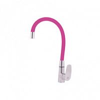 AM719.5/10R AMUR - смеситель кухонный, РОЗОВЫЙ 500 мм. RAV Slezak