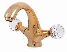 BRILLIANCE129.5SM BRILLIANCE - смеситель для умывальника с сифоном, CLICK-CLACK, ЦВЕТ БРОНЗА RAV Slezak