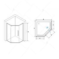 Душевой уголок RGW SV-81 Прозрачное 800x800