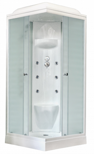Душевая кабина Royal Bath RB 80HP7-WC (белое/матовое)