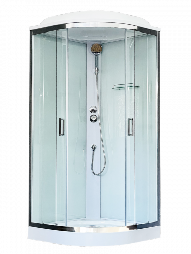 Душевая кабина Royal Bath  RB 90HK5-WT-CH (белое/прозрачное)