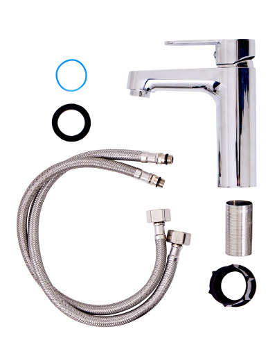 OneLife P07-021cr полимерный смеситель для раковины, хром фото 7