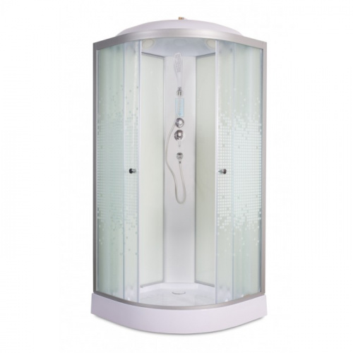 Душевая кабина Deto (DTO)  L 901 с электрикой (100x100х215)