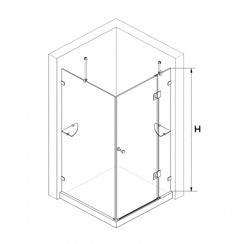 Душевой уголок RGW HO-44 Прозрачное 800x1000 фото 3