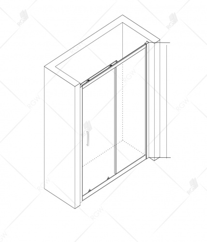 Душевая дверь RGW CL-14B Прозрачное 1000 фото 5