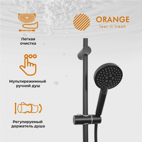 Душевая система Orange O-Shower OW02b черный матовый фото 13