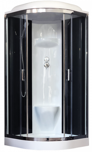 Душевая кабина Royal Bath  RB 90HK6-BT-CH (черное/прозрачное)