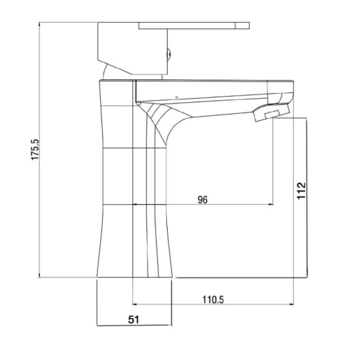 Смеситель для раковины OneLife P05-021cr полимерный фото 3