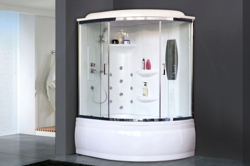 Душевая кабина Royal Bath  RB 170ALP-T-CH (прозрачное) левая фото 2