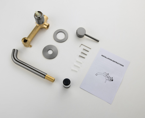 Смеситель для раковины встроенный Timo Saona 2372/18SM черное золото фото 2